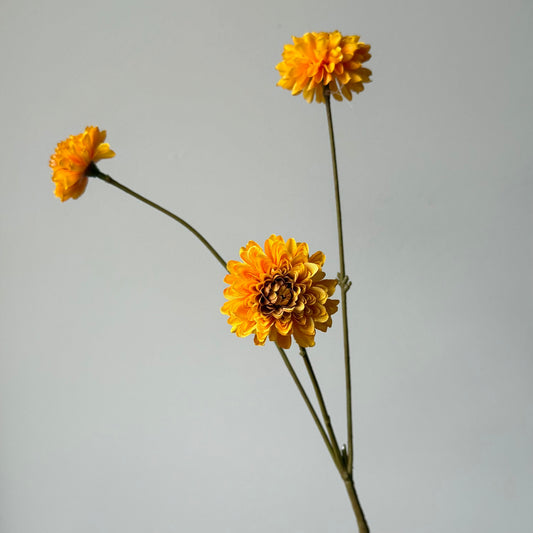 Dahlia Spray Small - Geel