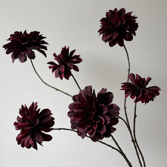 Dahlia Spray (6-bloemig) - Bordeaux
