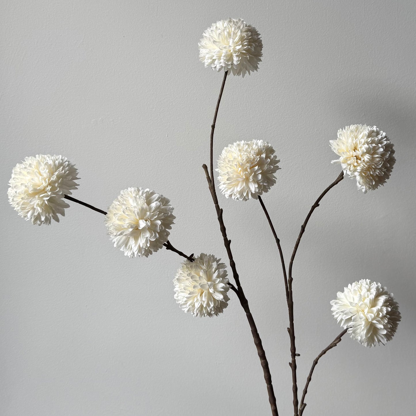 Pompom Large Spray - Wit